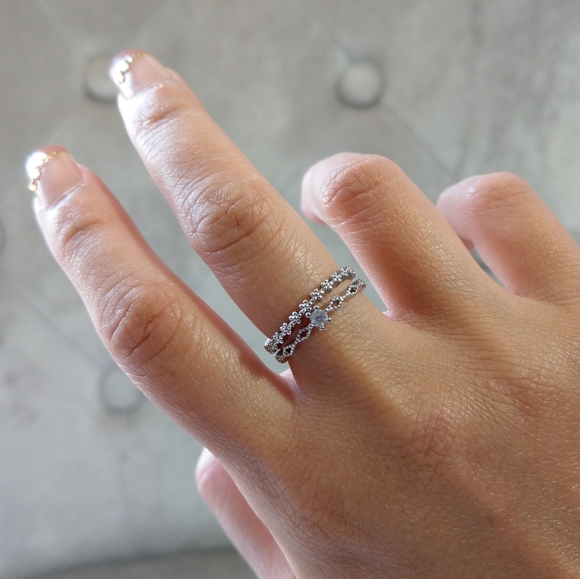 🔥LAST 1🔥NEW DOUBLE LAYER RING - Picture 2 of 9